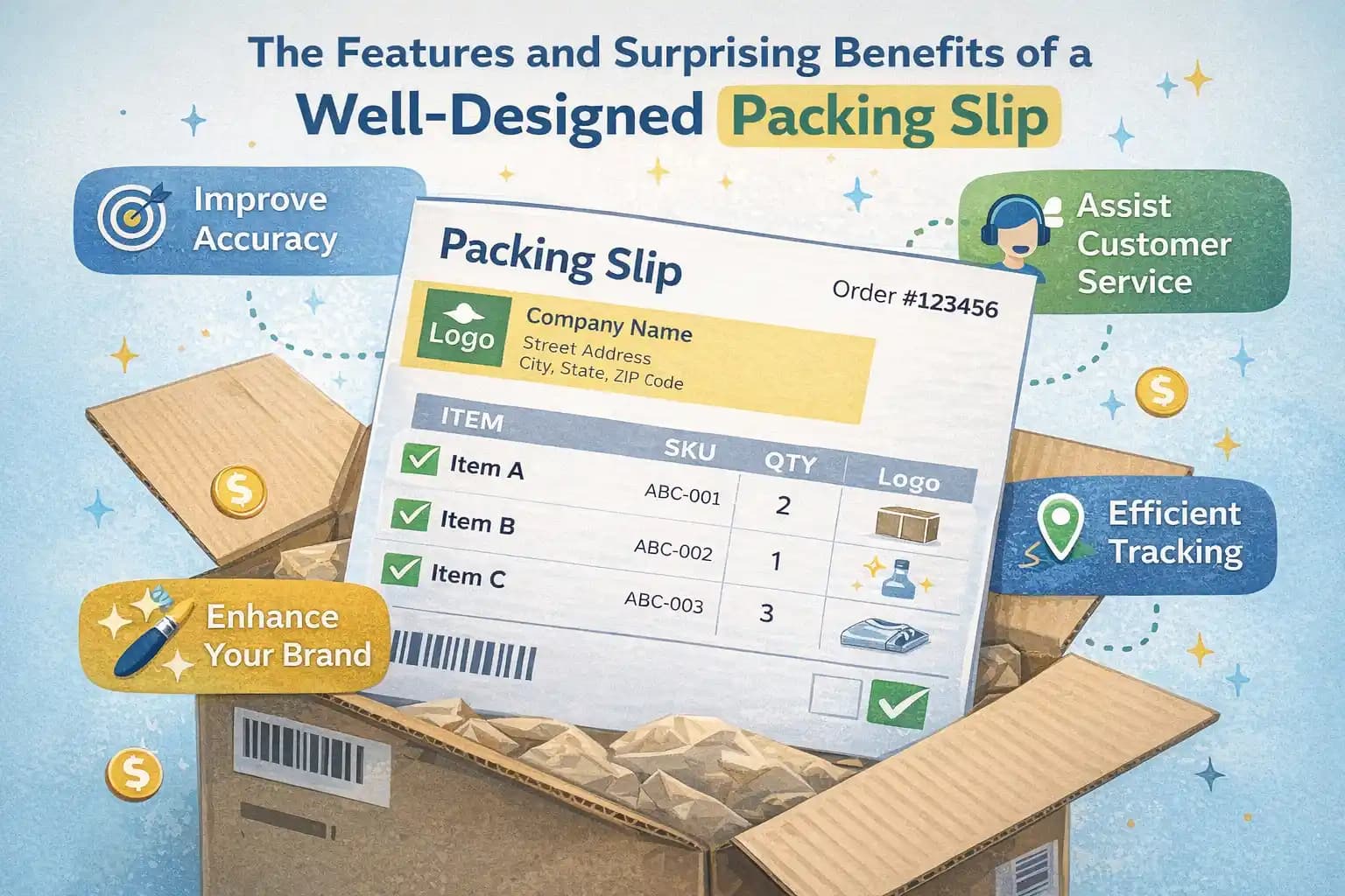 The Features and Surprising Benefits of a Well-Designed Packing Slip